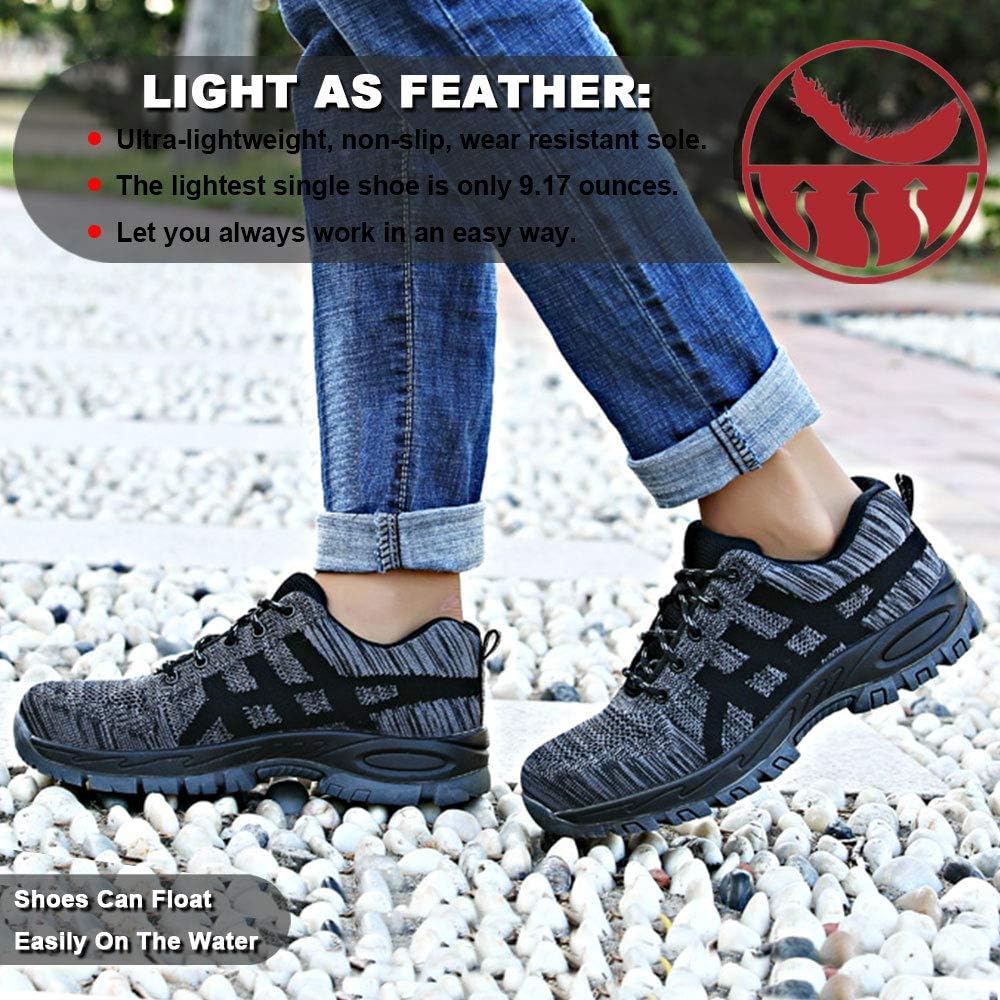 Scarpe Antinfortunistiche Uomo Scarpe da Lavoro Donna Sneaker Estive  Leggere Traspiranti Scarpe Sportive Punta in Acciaio Scarpe per allaperto  Unisex Attrezzature per sicurezza sul lavoro urban-earth.co.uk