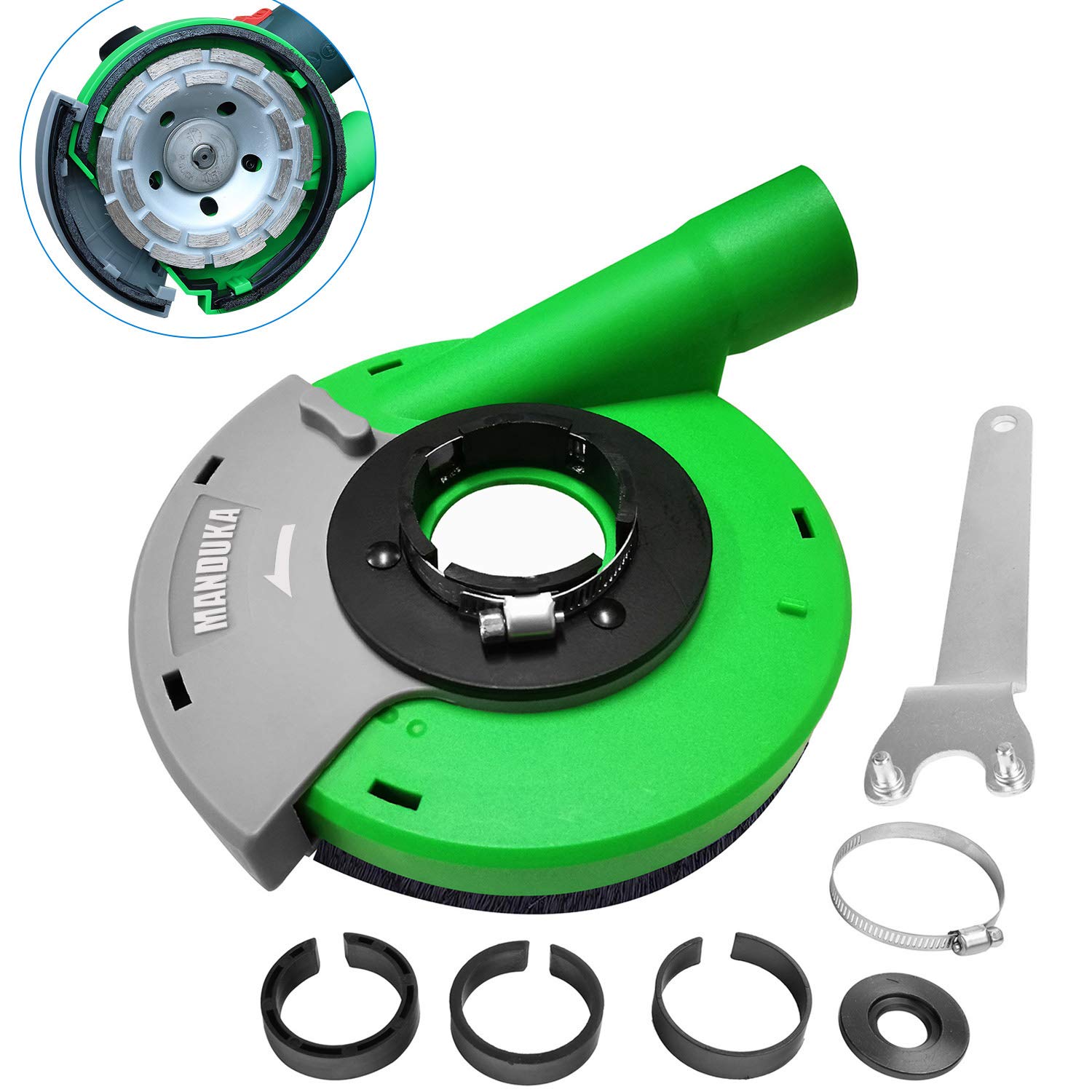 Dust Shroud,Surface Grinding Dust Shroud for 115mm/125mm Angle Grinders