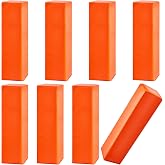 Deekin 8 Pcs Football End Zone Pylons Anchorless Pylon Markers Sand Weighted, Regulation 18" x 4" x 4", Orange