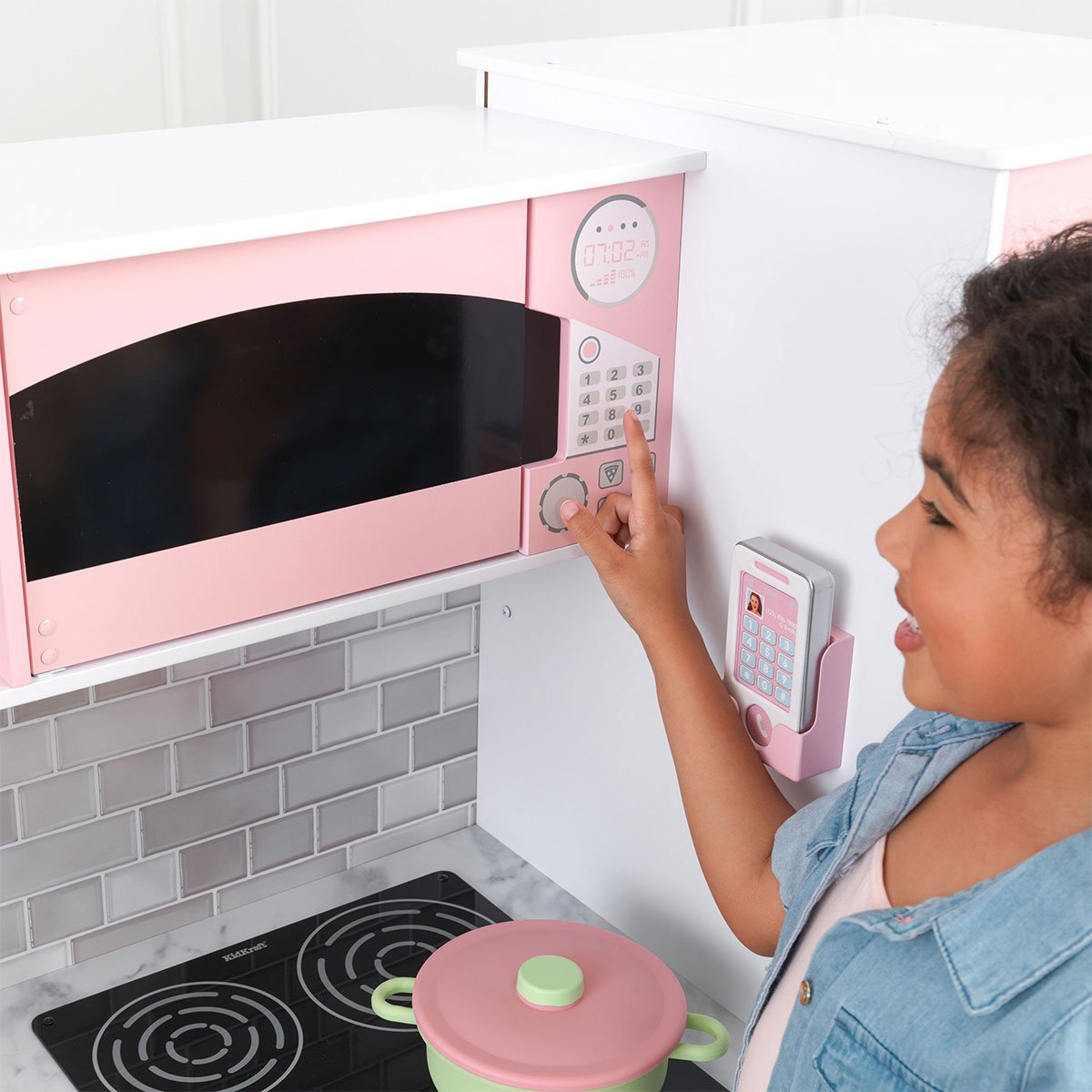 kidkraft large play kitchen pink