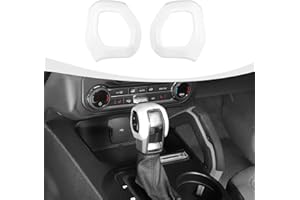 RAZPOY Gear Shift Knob Trim Cover Compatible with 2021-2025 Ford Bronco Interior Accessories, White