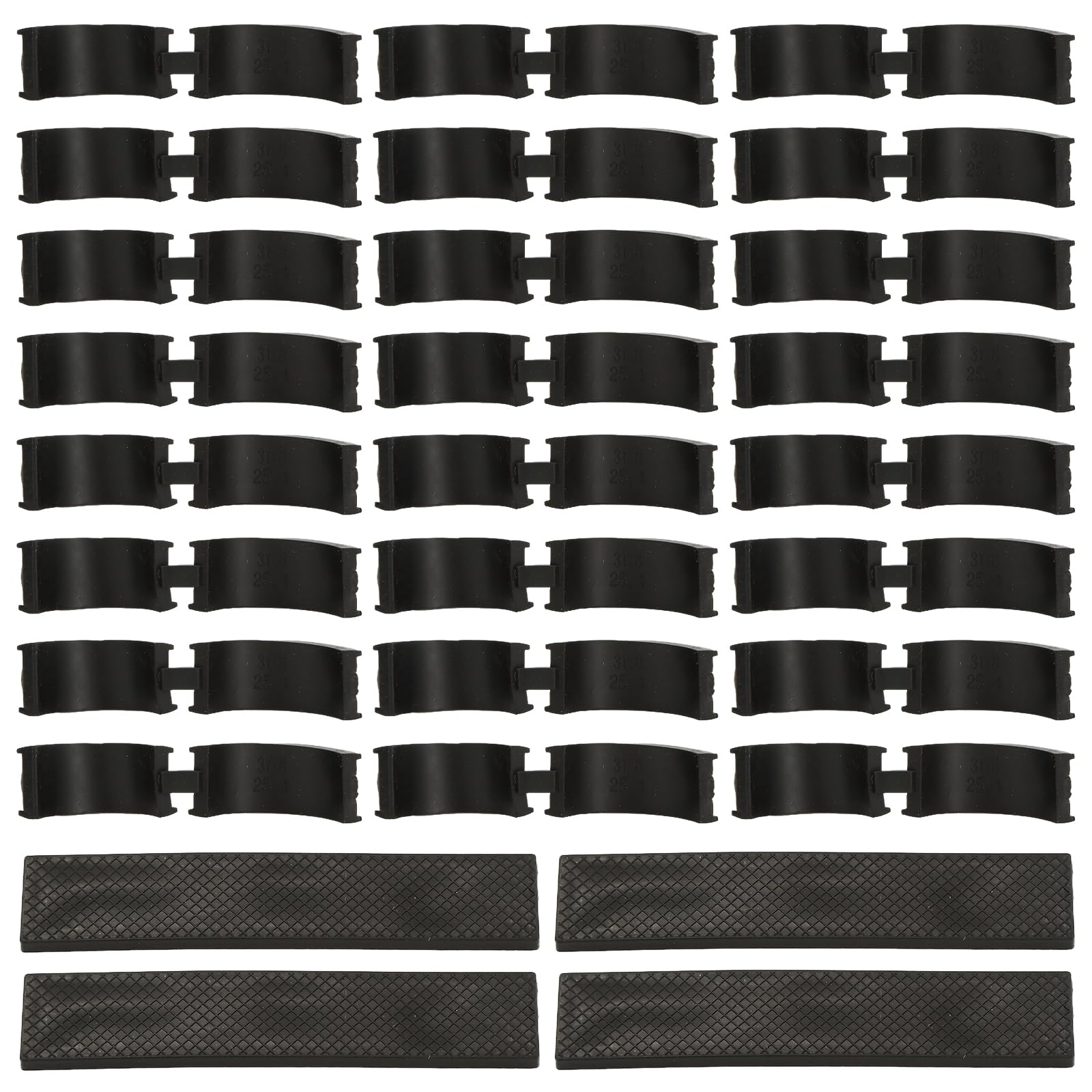 Photo 1 of 24 Pcs Bicycle Handlebar Rubber Gasket & 4 Rubber DIY Gasket, Anti-Vibration Non-Slip Lightweight Durable Handlebar Stem Shim Spacer Adapters, Fits 22.2/25.4 to 31.8 mm Bike Handlebar Extender
