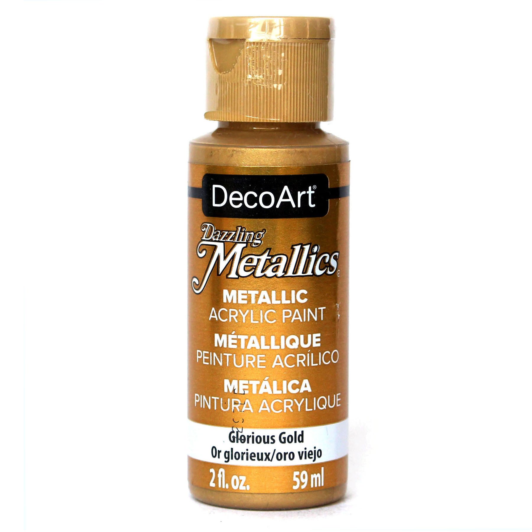 Deco Art Americana Acrylic Metallic Paint, Glorious Gold, 59 ml (Pack of 1) — image 1