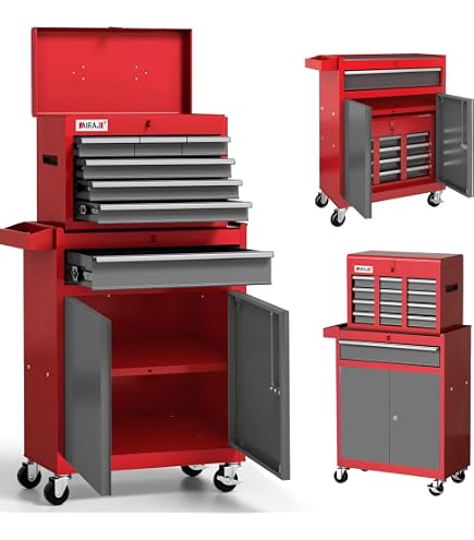 Amazon.com: AIRAJ Tool Chest 7-Drawer | 40'' H Rolling Tool Chest