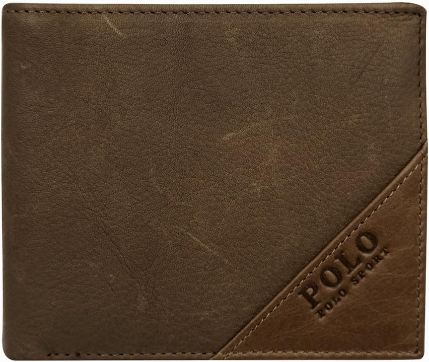POLO SPORT Genuine Leather Bifold Wallet