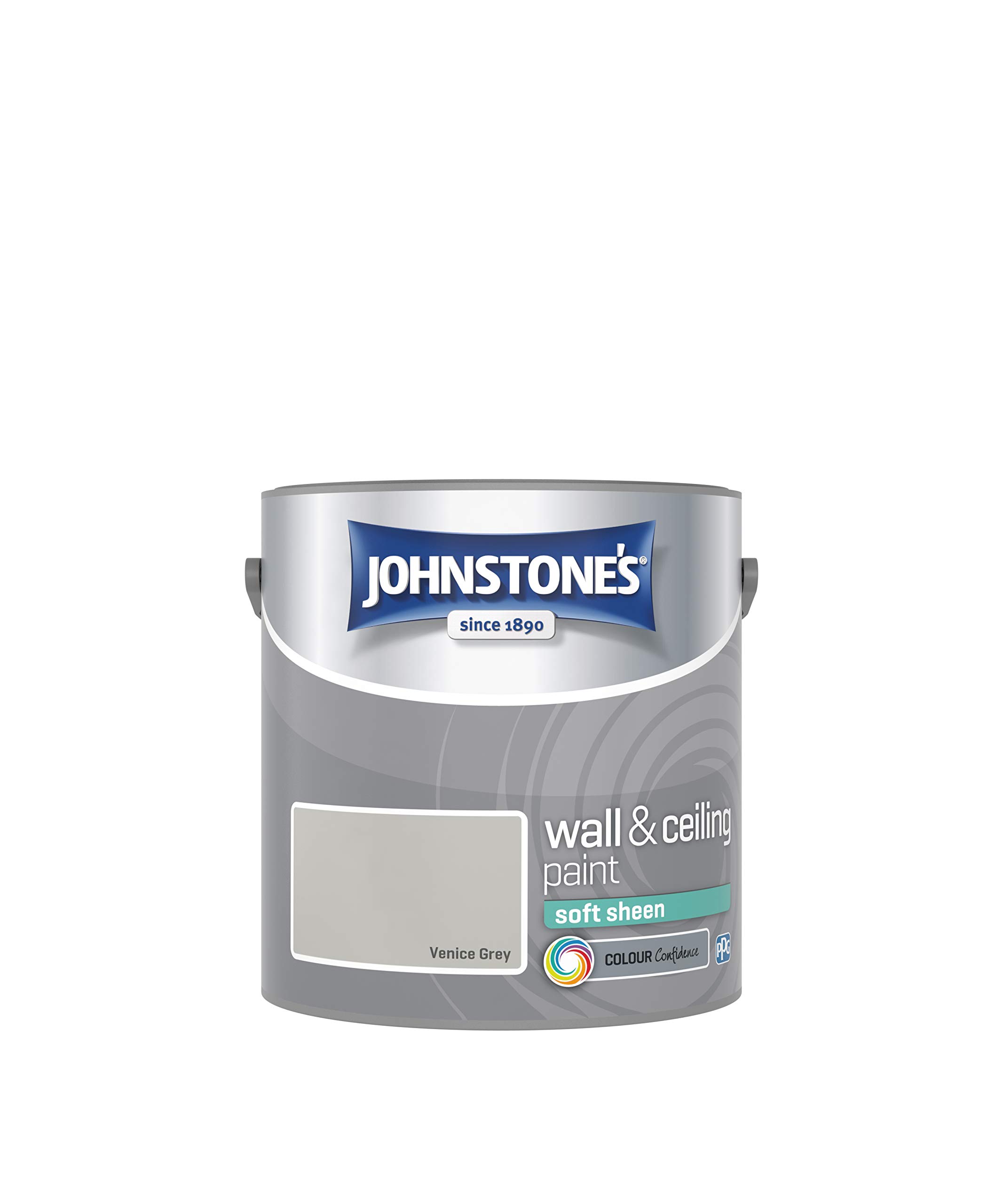 Johnstone's Wall and Ceiling Soft Sheen Emulsion Paint - Venice Grey 2.5L