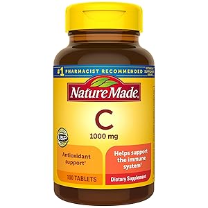 Nature Made Vitamin C Tablet, 1000 mg, 100 Count