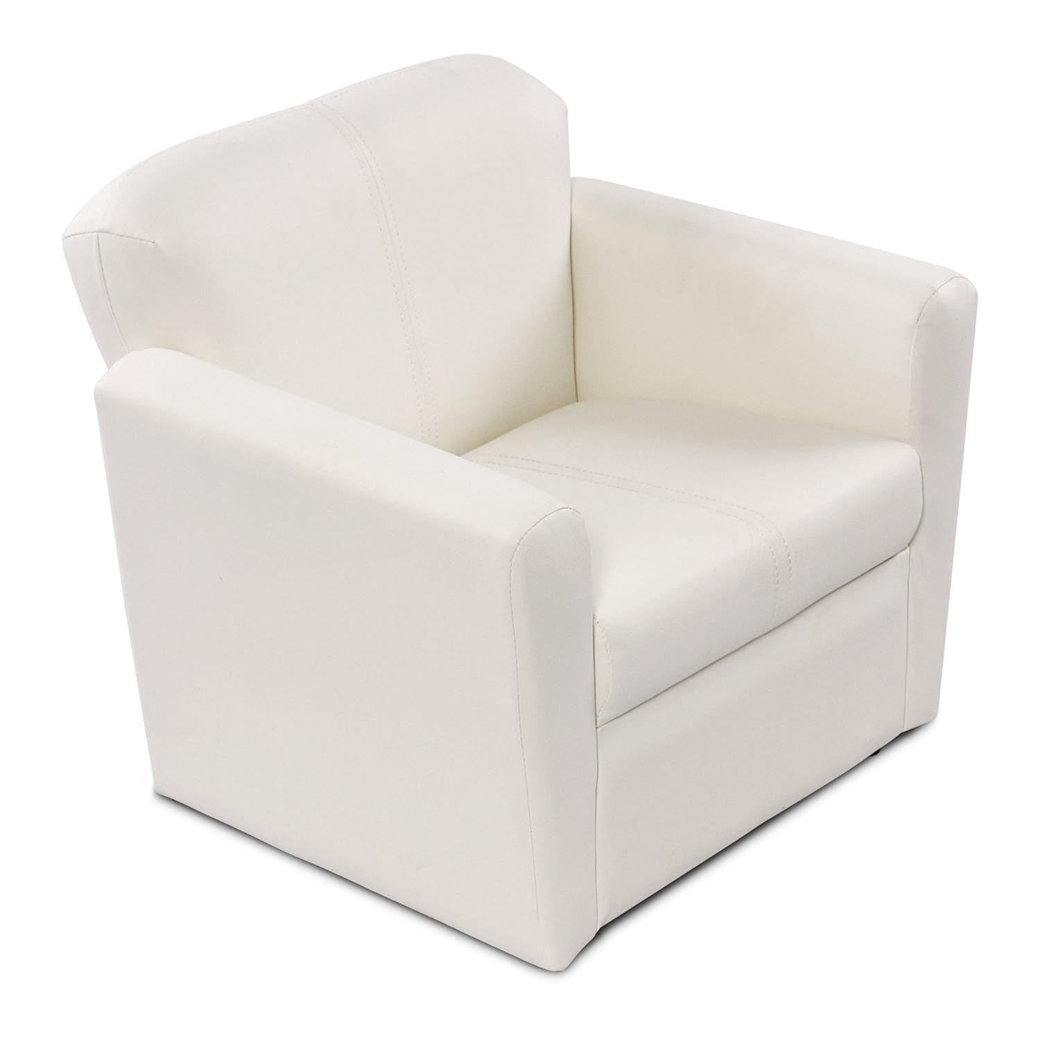 Kids armchair white Faux leather Children's armchair for boys and girls Toddler couch