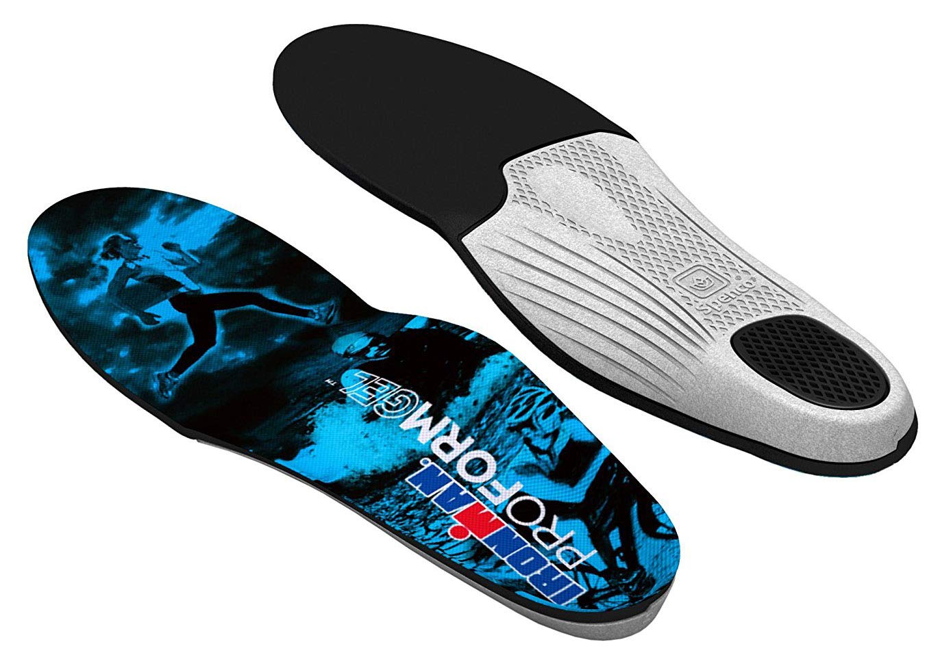 Ironman Pro-Form-Gel Replacement INSOLES by Spenco - Ultra-thin GEL Insole with Flexible Arch Support