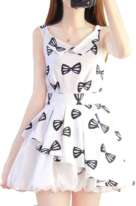 Amazon Lich Garden キュートなリボン柄ワンピース ふんわりボリュームたっぷりのスカートがガーリー オケージョン にもお勧め ホワイト 白 S M L Xl 二次会 パーティー リッチガーデンオリジナル Lg160 Xl ホワイト ワンピース チュニック 通販