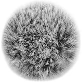 LEFXMOPHY for Hollyland Lark M2 Windscreen, Grey Furry Wind Muff Deadcat Cover