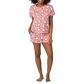 Richard Leeds International Womens Pajama Sets Disney | Hello Kitty |Snoopy Soft Stretch 2 Piece Short Lounge Sets for Women