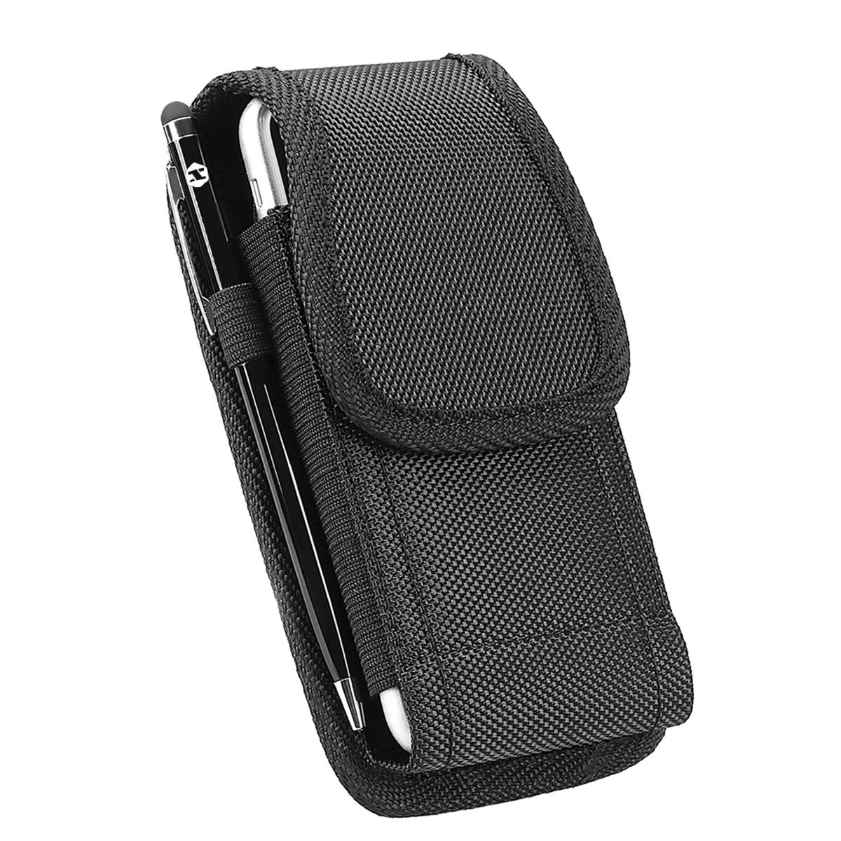 Shidan Heavy Duty Rugged Nylon Phone Holster Case with Belt Clip and