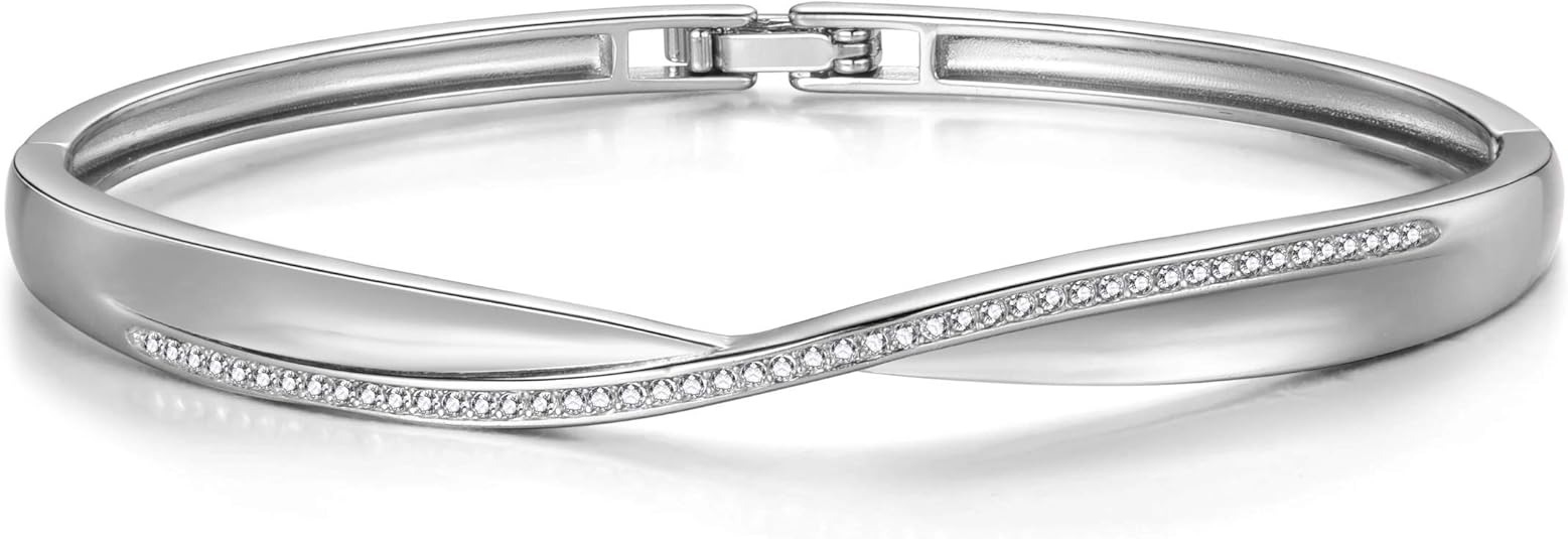 Philip Jones Bracciale In Cristallo Giallo Con Zirconi - Regalo In Sacchetto Lussuoso