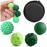 Silicone Magnetic Fidget Balls - Silicone Stress Relief Fidget Toys Sensory Toy for Adults, Office Desk Fidget Balls for Anxiety Relief, Office Decoration for Teens Girls Adults with Box (Green-4PCS)
