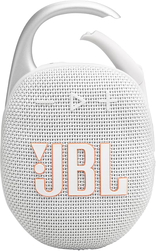 JBL Clip 5, alto-falante sem fio portátil com Bluetooth, IP67 resistente à água e poeira, reprodução de até 12h e muito mais com o Playtime Boost ativado, cinza