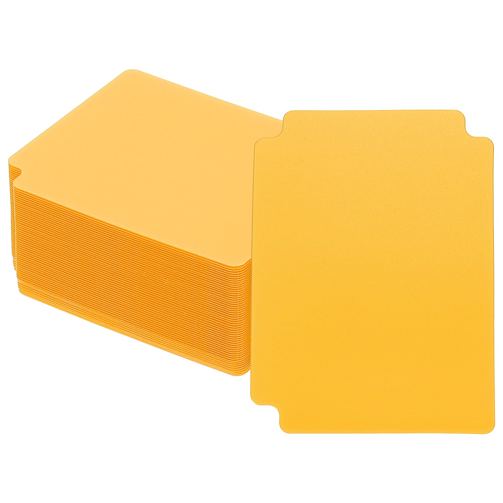 PATIKIL Trading Card Dividers, 50 Pcs Index Card Football Card Sorter Storage Boxes Organizer Tray Accessories for Sports Game Baseball Card, Yellow