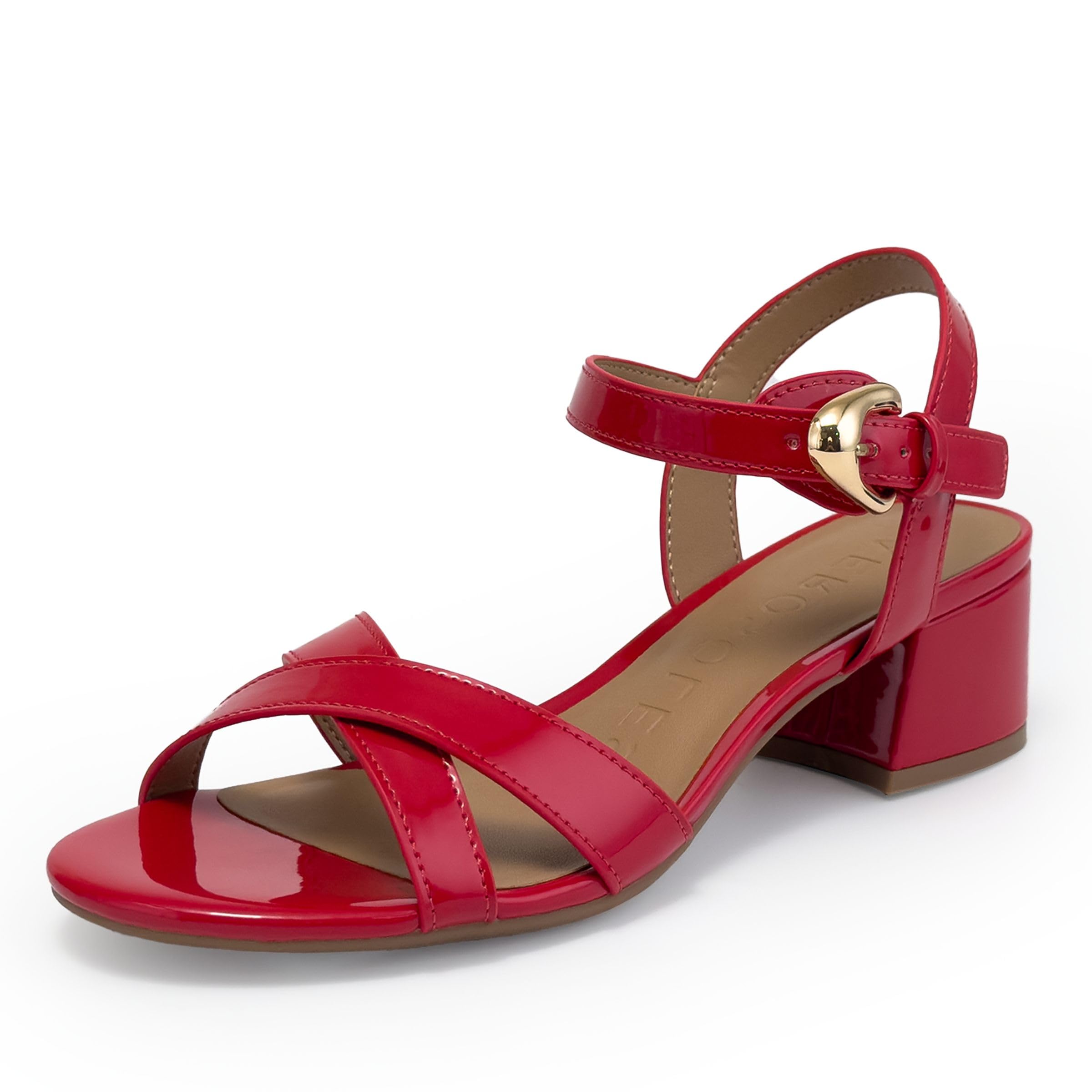 AerosolesWomen’s Cinzia, Heeled Sandal, Red Patent, 11M