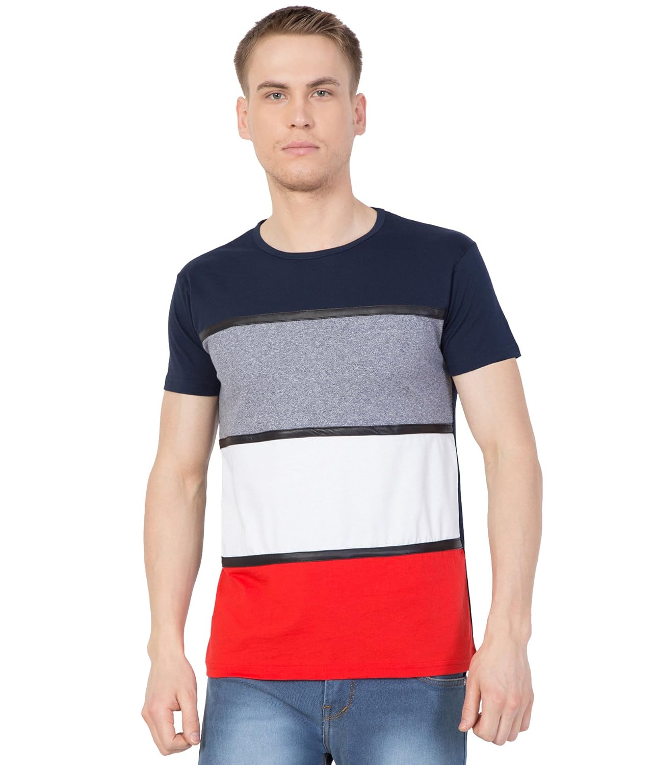 muscle fit half sleeve shirts