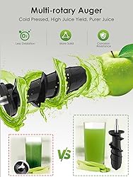 Cold Press Juicer for Celery Carrot