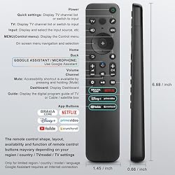 for Sony-TV-Remote-Control, Replacement for Sony