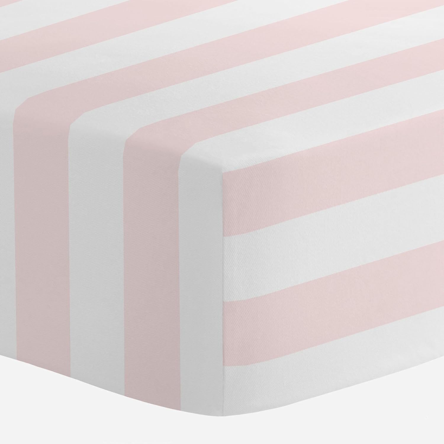 blush fitted crib sheet