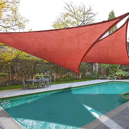 Amazon Com Yescom 2x 16 5 Triangle Sun Shade Sail Patio Deck