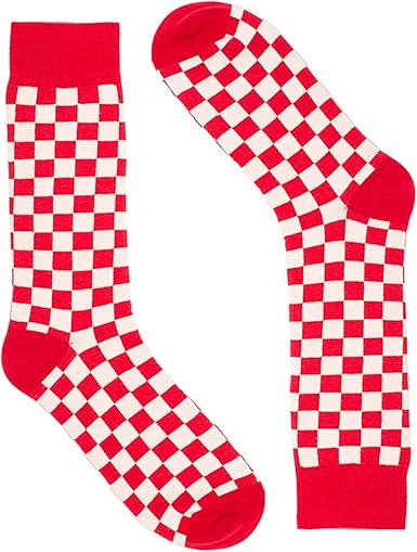 red and white checkered dress
