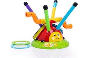 Fat Brain Toys 2-in-1 Musical Jump 'n Toss, Active Indoor/Outdoor Games for Kids Ages 4+, Fun Toys, Kids Activities