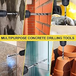 12-PCS Masonry Drill Bit Set & Concrete Drill Bit