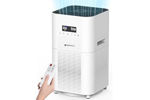 Dayette Air Purifiers for Home Large Room up to 3000 Sq Ft, CARD Upgrade to 500 m³/h H14 Ture Hepa Air Filter, Air Purifier with Air Quality Monitor, 22dB Sleep Mode for Bedroom, Living Room