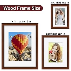 RR ROUND RICH DESIGN Solid Wood 7 Pcs Picture Frame