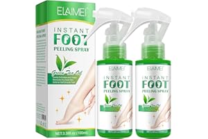 RTBYUE 2PCS Green Tea Foot Peel Spray Oil, Foot Exfoliating Spray, Foot Peeling Spray that Remove Dead Skin within Seconds, Feet Peel Spray for Dry Cracked Feet Hydrating Nourish Peel Off Spray(Green Tea)