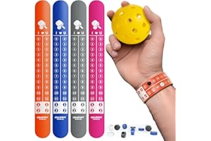 UBARONY Pickleball Score Keeper, 8 Portable Pickleball Scoreboard Counter Scorekeeping Tracker Wristband for Sports Games Indoor & Outdoor Yard, Cornhole, Ping Pong