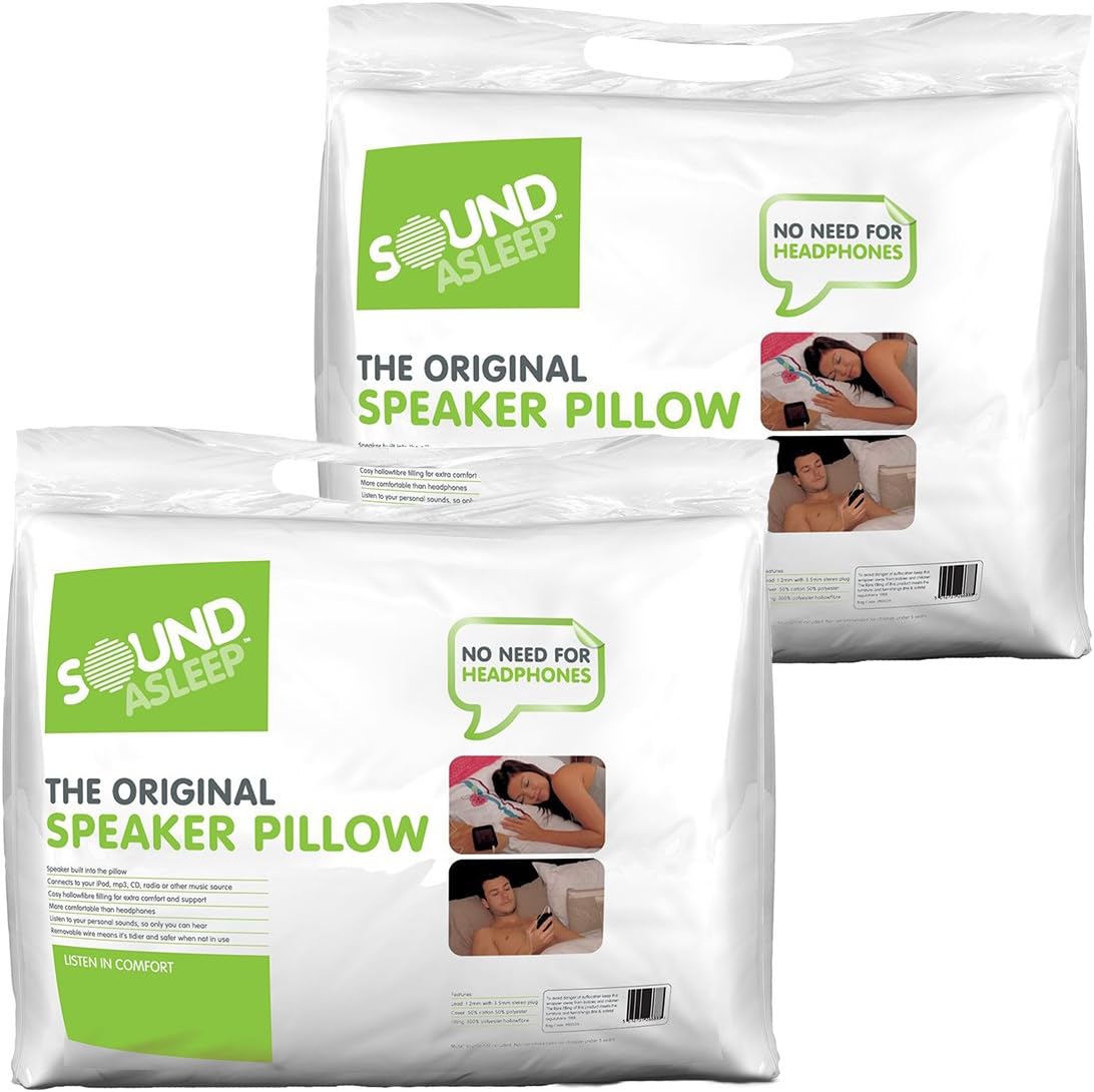 Sound Asleep Original Speaker Pillows - Pack of 2