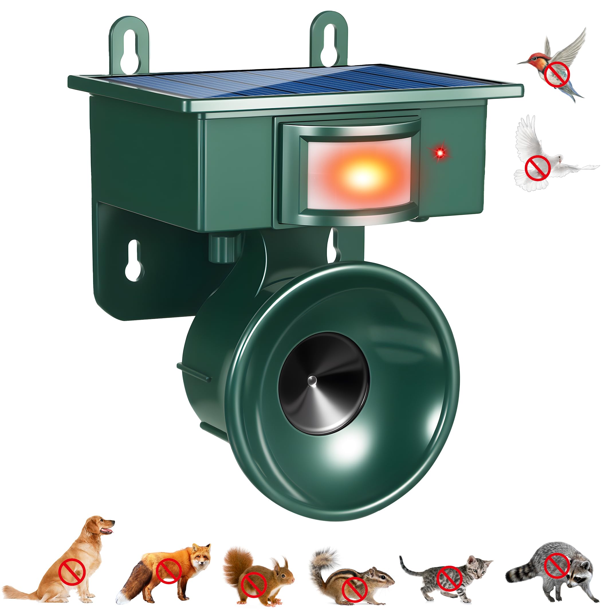 Photo 1 of 2026 Solar Ultrasonic Bird Repellent Devices Outdoor Woodpecker Deterrent for House with Motion Activated IP65 Waterproof Pigeon Deterrent for Outside Effective Sonic Bird Repeller for Garden Farm