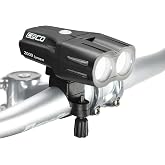 CECO USA 2000 Lumens Super Bright Bike Light Front, IP67 Waterproof, FL-1 Impact Resistant, USB Rechargeable, Battery Life, Great for Commuter Road Cyclist e-Bike Mountain Bikers, Dual Beam