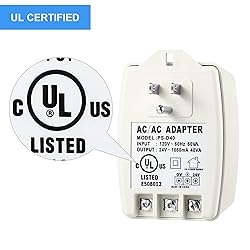 Hotop 1 Pack 24 Volt Transformer, 40 VA AC
