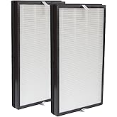 PUREBURG C500FL Replacement Filter Compatible with Homedics AP-C500 AP-C550 Smart Air Purifier,1-Pack (2 Filters) H13 HEPA Activated Carbon 2-in-1