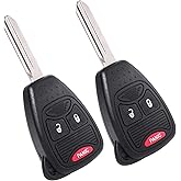 Key Fob Replacement Fit for 04-12 Dodge Dakota Durango, 2008-2012 Avenger Caliber, 06-07 Charger Magnum Nitro, 2006-2009 Ram 1500 2500 3500, 07-09 Chrysler 200 300 Jeep Grand Cherokee OHT692427AA