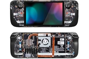 PlayVital Ensemble complet d'autocollants de protection en vinyle pour Steam Deck LCD - Déchirable
