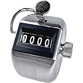 Templeton Pro TMP-4H Hand-Held Tally Counter 4-Digit | Professional Japanese-Made Clicker Counter, Counts 0-9999 | Industrial Grade People Counter, Lap Counter, Pitch Counter | Rated 5 Million+ Clicks