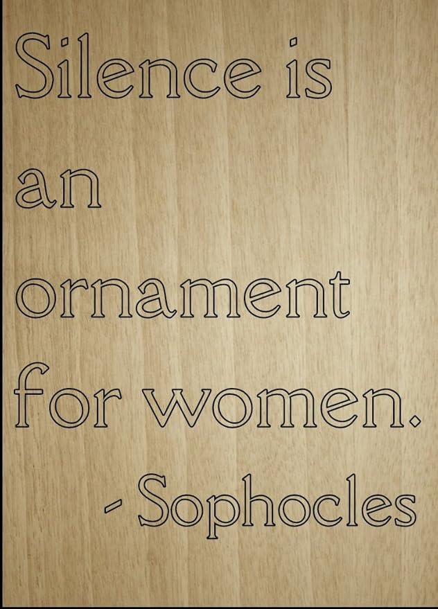 Le Silence Est Un Ornement Pour Femme Citation Par Sophocle Grave Au Laser Sur Plaque En Bois Dimensions 3 X 25 4 Cm Amazon Fr Cuisine Maison Le Silence Est Un Ornement Pour Femme Citation Par Sophocle Grave Au Laser Sur Plaque En Bois Dimensions 3 X 25 4 Cm Amazon Fr Cuisine Maison