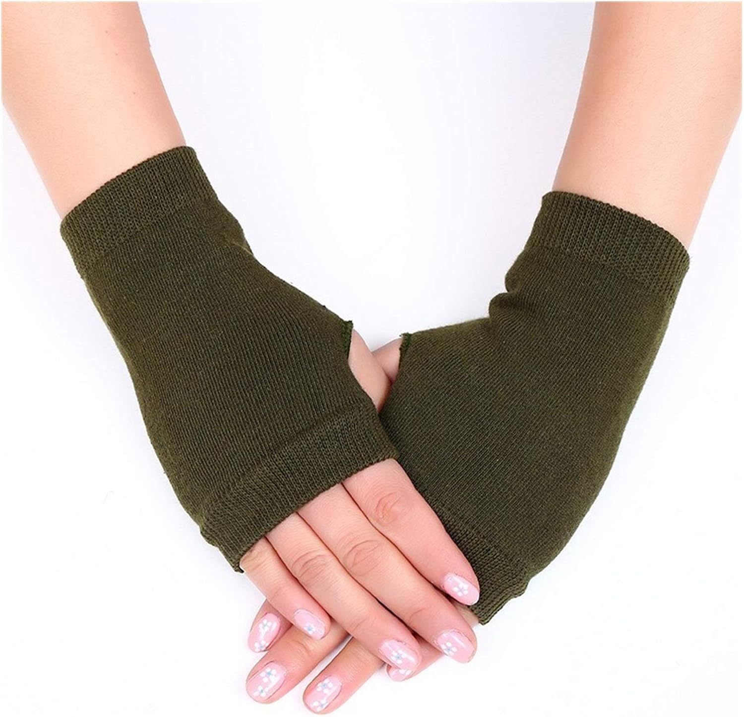 Fingerless gloves Embroidery Birds Gloves Cotton Fingerless Glove for