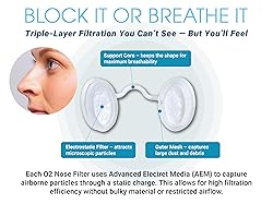 O2 Nose Filters with 3M Filtration - Nose Filters