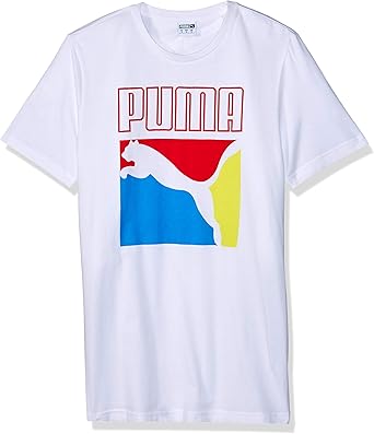 PUMA Men's Graphic Box Logo Tee at 