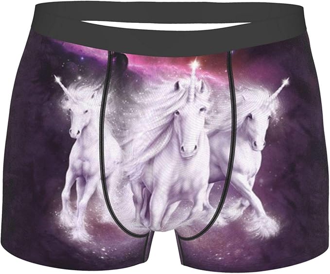 Men'S Cosmic Unicorn Boxer Briefs Boxers Everyday Underwear at Amazon Men’s Clothing store