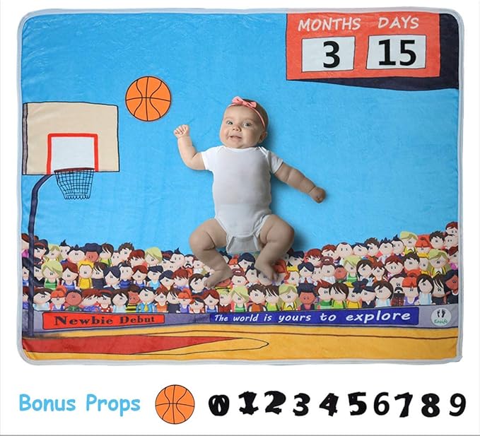 Easife Baby Monthly Milestone Blanket with Unique