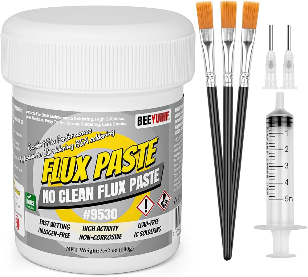BEEYUIHF No-Clean Soldering Flux Paste 100g Rosin SMD Solder Paste Flux