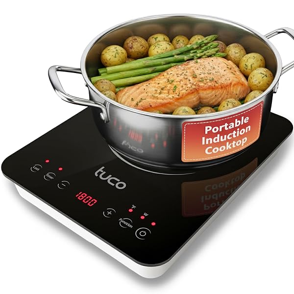 TUCO PORTABLE INDUCTION COOKTOP BURNER HOT PLATE ELECTRIC...